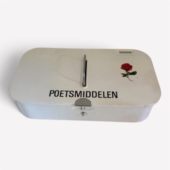Vintage Brabantia Poetsdoos met Rozendecor
